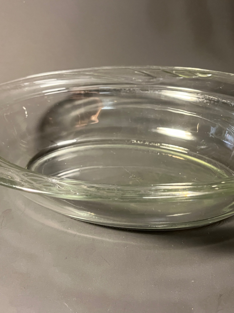 VTG Pyrex Simple Elegance L-32 Clear Glass Oval Casserole Dish 14”